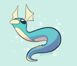 rattyarts:  Dratini to get back into the swing of things! Considering doing easy pokemon drawings like this every day to get me back to posting regularly. Also leg nubs 