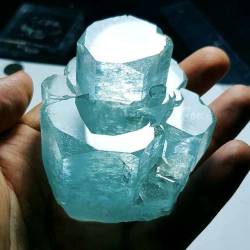 geologyin-blog: Very high quality Aquamarine perfect Crystal from Nagar Valley Northern area of Pakistan Photo: Shaheen Gems and MineralsAmazing Geologist  