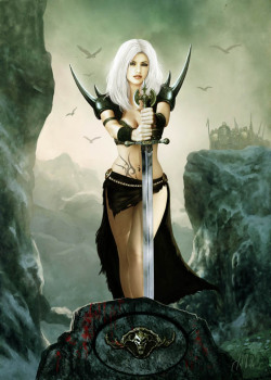 claymoreart:  Warrior Queen by JdelNido