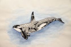 nicolinakolster:  This is what i’ve accomplished so far with my animal drawing marathon. An orca, a wolf, a penguin and a bear. Let me know what you guys think. And stay tuned, more are coming! ;)