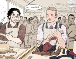 ~Support me on Patreon!~A patron requested a Great British Bake Off Hannibal AU~ Which lead me to marathoning British Bake Off and being really angry that there are no good bakeries where I live :(