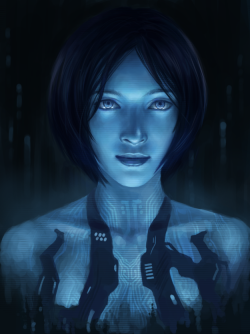 geeksngamers:  Halo 4 Fan Art: Cortana and the Didact - by Jason Peng