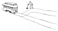 rushmid:  memechancellor:  rushmid:  the trolley needs to go straight. but if you pull the lever, the trolley won’t go straight. what do you do?  The tracks are parallel it’ll go straight no matter what  who the fuck are you? you think you’re smart?