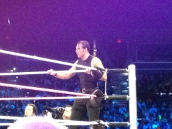 My fave photo of the night that I took of Ambrose. 😊👍 last night. Smackdown. Tampa.
