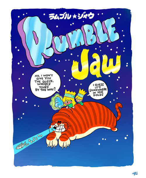 Rumble Jaw - promo posterby George MagerThis was the first commissioned concept art back when Adventure Time: Distant Lands was codenamed “Rumble Jaw” and we wanted some decoy key art around the office. Kate Tsang came up with both the name and