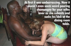Pouring champagne for you wifes lover doesn&rsquo;t even seem weird anymore.