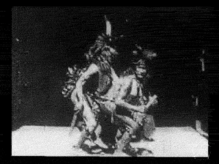 okkultmotionpictures:  EXCERPTS &gt;|&lt; Buffalo Dance (1894)  | Hosted at: Internet Archive | From: Short Format Films | Download: Ogg | 512Kb MPEG4 | MPEG2 | Digital Copy: Public Domain An animated GIF excerpted from Buffalo Dance, an 1894 American