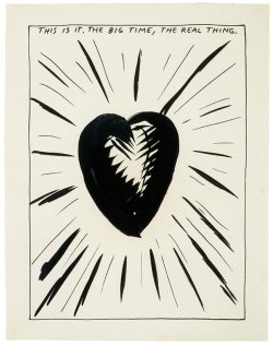 sugarmeows:Untitled (This is It. The Big Time) (ink on paper, 1986) – Raymond Pettibon