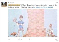 that-one-skeleton:  bogleech:  kramergate:  micspam:  ghostsnif:  sciencevevo:  agoodcartoon:  Guys who complain about the friendzone often don’t care about their female friends’ personal boundaries, forcing their female friends build more walls up.