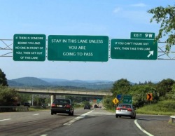 Freeways should come with written instructions