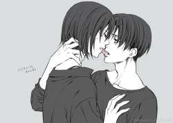 shira-aot:  practice french kissing 