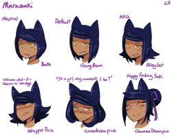0lightsource:  My catboys various hairstyles