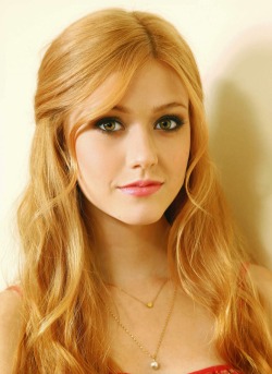 Absolutely beautiful Katherine McNamara.  Not a natural redhead, she pulls it off quite well.
