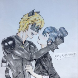 kitty-chat-noir:  nose boop!  lol I can’t draw nor color. I’m cringing at my mistakes. Please understand, I just learned how to color and stuff. I’ve never drawn fanart. EVER. AND CHAT NOIR IS PRETTY HARD TO DRAW. Thank you, and I hope you like