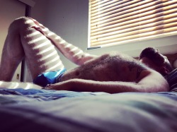 bearlywill: Swimming in blue, coming up for air between the rays of the morning sunlight. 👅🐻🐶🐷 More of Me 