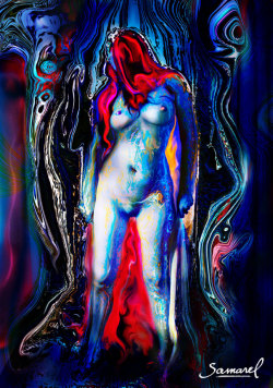 Samarel:  Metal Woman Www.samarelart.com Samarel Erotic Art 