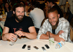 Mansondust:  Cutest Thing!  A Sweet Photo Of Clive Standen &Amp;Amp; Travis Fimmel