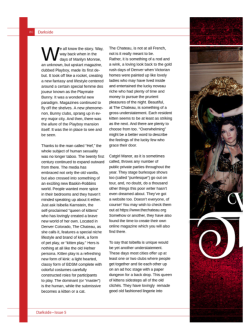 catgirlmanor: Chateau interview with the UK’s Darkside Magazine. www.thechateau.org 