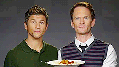 lumos5001:  matchingvnecks: Neil Patrick Harris and David Burtka reenact the spaghetti scene from Lady and the Tramp  please tell me again how these adorable idiots are ruining the sanctity of marriage cause i’ll i see is a hella lot of cuteness