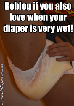 scottindiapers:  Reblog if you also….  There’s nothing like a warm, wet, snug, and bulky diaper between one’s legs!