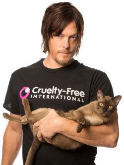 Split personality (Norman Reedus is an animal lover)