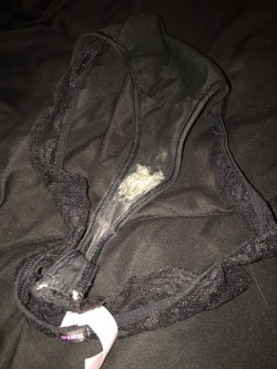 worndirtypanties:  Submission: “Mmmm my big sisters yummy cum soaked panties.. 😍”Submit your panties now at mart_thong@hotmail.ca or use the submit link !