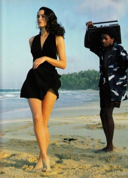 blackbulls-whitegirls-bliss:  &ldquo;Seduction Tension&rdquo;, ELLE France, August 1988Photographer : Friedmann HaussModel : Celia FornerPeople will ask so when did the interracial boom actually begin?  No one can precisely pinpoint a moment in time