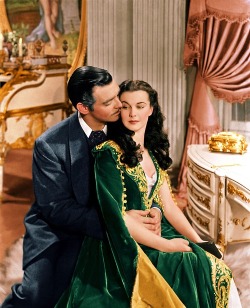 costumefilms:  Gone With the Wind (1939) - The green velvet dressing gown worn by Vivien Leigh in the role of Scarlett O’Hara has been recently restored by the Harry Ransom Center at the University of Texas, Austin, together with four other costumes