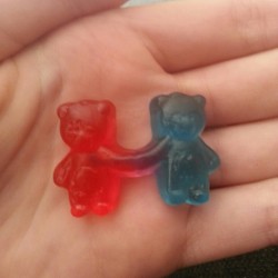 weeabooegg:i found ruby and sapphire in my haribo sweets