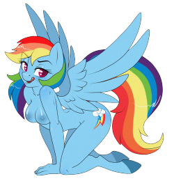 sugarcuppony:  Had to draw Rainbowdash :D cause, my tumblr needed to be 20% sexier ;D   God she is a babe! Clop