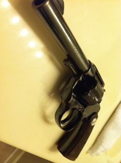 45-9mm-5-56mm:  everydaygun:  1930’s Colt Police Positive .38 Colt New Police, given to me by my grandfather.       (via TumbleOn)
