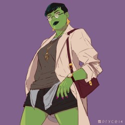 pryce14:Warming up with casual She-Hulk.  &lt;3