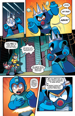 thedrunkenkrampus:  There’s a lot I like about the Megaman comic. It’s done a really good job of looking at the ethical implications about robots and their desires and interactions. It’s a very Asimov-inspired look at artificial intelligence that