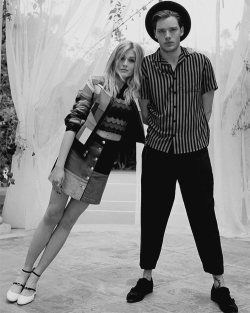 nephilimdaily:    Katherine McNamara and Dominic Sherwood photographed for Nylon Magazine Young Hollywood Issue    