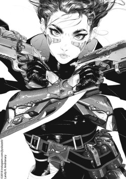 thecollectibles:   Gunnm (Battle Angel Alita) by  Landy R. Andrianary   (WIP) 