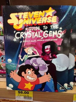 rataplani:  Guess what I got today!! Few things I noticed (but please buy the book, there’s lots more and it’s so cute!): Adorable picture of young Crystal Gems driving a car. “Peace, Earthlings!” Gem War was five thousand five hundred years ago