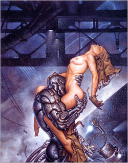 lghtstrm:  Oscar-Chichoni-Cover-For-Heavy-Metal-Magazine My first NSFW and probably last, but the skill, technique and execution of this illustration is amazing. Couldn’t resist. 