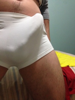 I like white underwear. I&rsquo;m hard!!