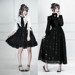 lolita-wardrobe:  NEW Release: Lost Angel 【-The Night Witch-】 #GothicLolita Series◆ Shopping Link &gt;&gt;&gt; https://lolitawardrobe.com/search/?&amp;Keyword=The+Night+Witch&amp;Sort=3d