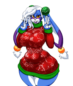 certifiedhypocrite:  What better way to crash course in a new program than with a huge collaboration. :V Merry Things!   My part of the sweater collab by @theycallhimcake located HERE!    