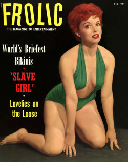 Marcia Edgington is featured on the cover of the February ‘54 issue of ‘FROLIC’ magazine..
