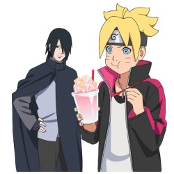 2prettydorks:  As an active promo Naruto The Movie: Boruto in several places fans will be offered themed Goodies, also luring new images of the Uzumaki family and Boruto with Naruto and Sasuke.