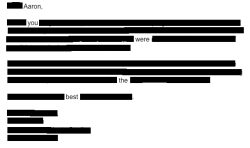 thebookofblueletters: redgrieve:  thebookofblueletters:  cyborgteen:  thebookofblueletters:  “Rejection” erasure poetry by Ben Aaron don’t get into grad school? make it art   ive said it a million times but poetry sucks  “i sucks” erasure poetry