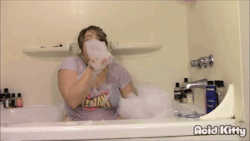 acid-kitty-things:   Dildo Fucking in the Tub (Clipvia|C4S) I begin this clip by teasing you, and slowly soaking my t-shirt in my  bath water before stripping down to my itty-bitty bikini for you.  Teasing you makes me super horny, so I decide to give