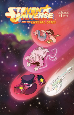 kaboomcomics:  NEW STEVEN UNIVERSE COMICS!!!!!!!! Ahem. Steven Universe and the Crystal Gems #1 hits comic shops next week, 3/16, so don’t miss out! The delightful team of Josceline Fenton and Chrystin Garland talk about the series on Newsarama. 