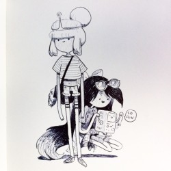 Princess Bubblegum, Marceline, and BMO by character &amp; prop designer Joy Ang  from Joy:  Cali PB and Marcy 