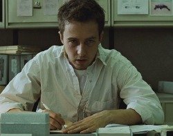 supermodelgif-deactivated201507:  [Poem on Narrator’s computer] Worker bees can leaveEven drones can fly awayThe Queen is their slave Fight Club (1999) - David Fincher  