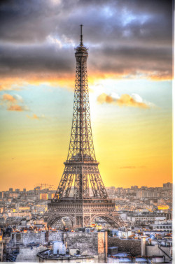 cityscapes:  Eiffel Tower HDR by MohamedRaouf1