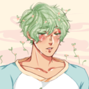 carrotcakebandit:  danchousexual:  what if aoba learns how to french braid hair mink falls asleep sitting up on the couch and aoba just sneaks up behinds him and braids his hair and puts flowers in it and stuff mink wakes up and is slightly confused at