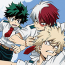 incorrect-mha-quotes:  Todoroki: It’s getting pretty dark in these woods. Here, Midoriya, I’ll hold your hand so you won’t get scared. Midoriya: I’m not scared. Bakugo: And that’s not his hand… it’s mine. 